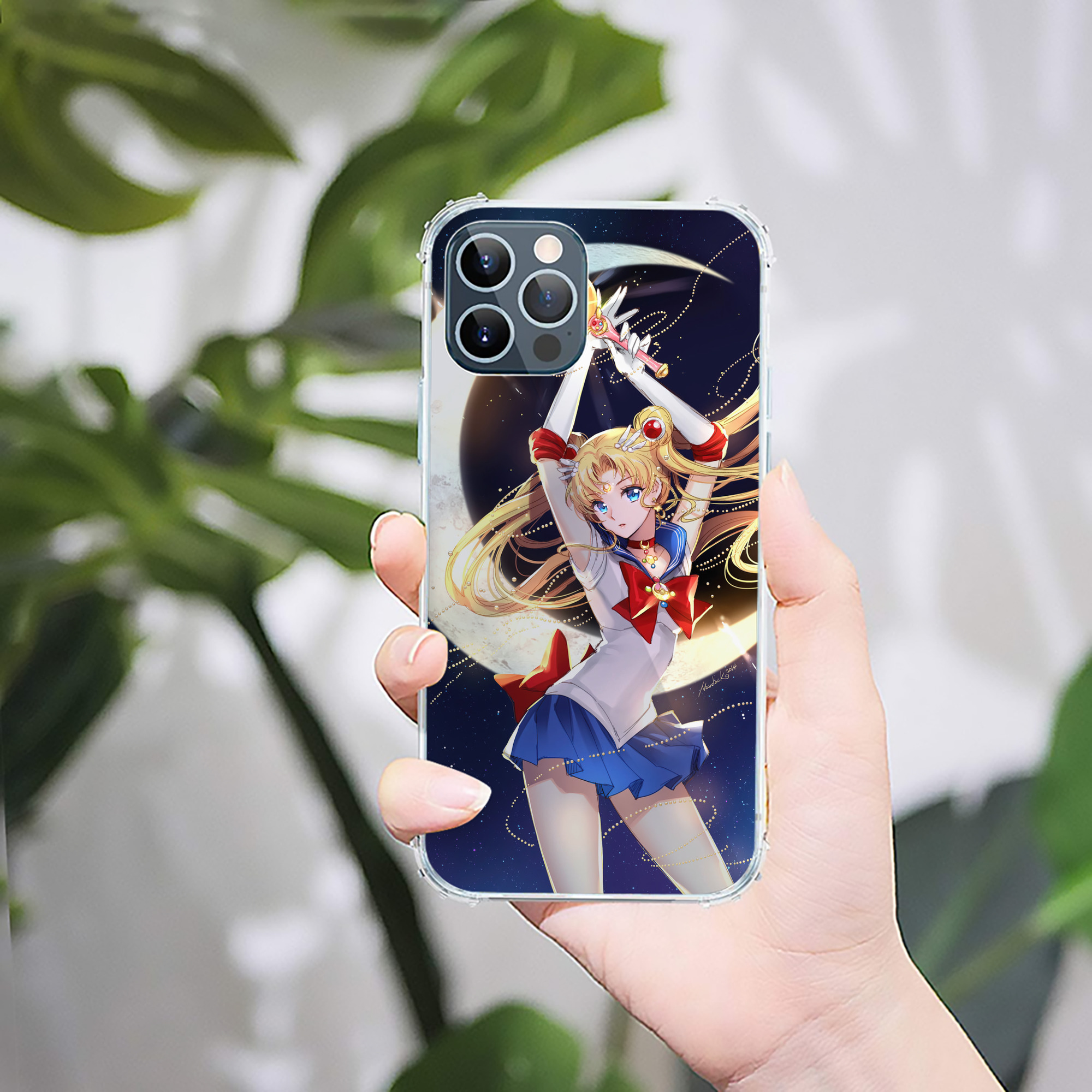 （画像用） 美少女戦士セーラームーン Sailor Moon 【iPhone 12シリーズ対応】透明スマホケース（クリアソフトケース）